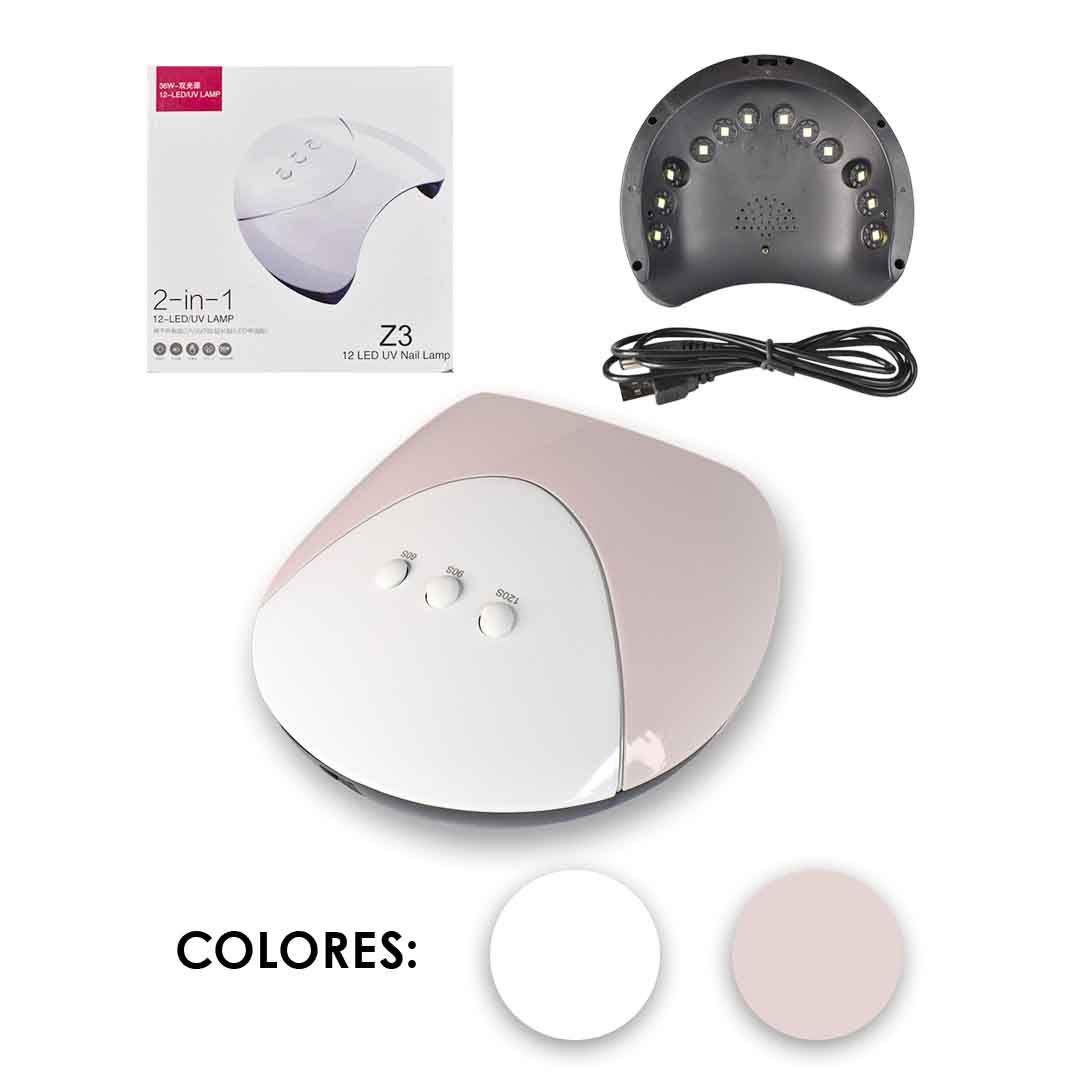 Lamparas led uv 2 en 1 z3 caja blanca