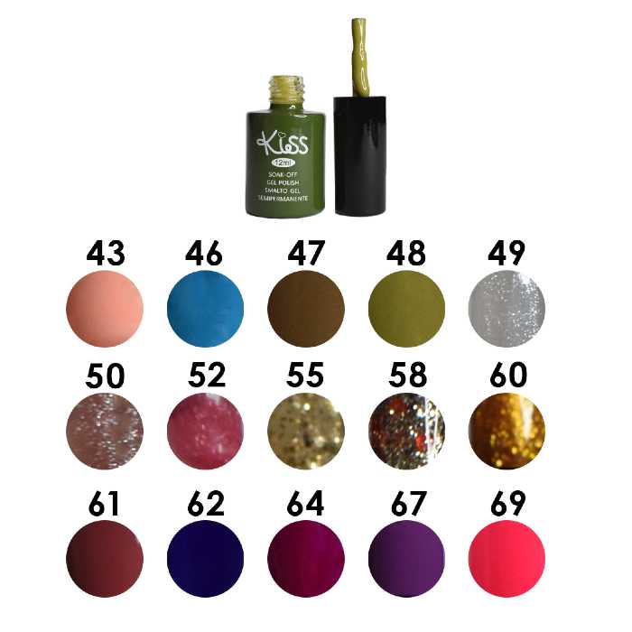 Esmaltes para uñas gelish marca kiss c