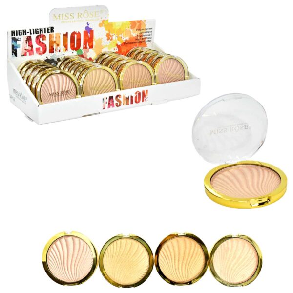 Iluminador Fashion Miss Rose diseño circular