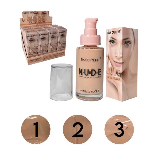 Bases nude iman of noble clear smooth caja rosada