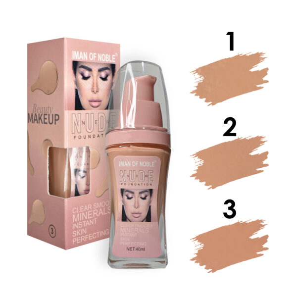 Bases neew nude foundation caja rosa ion