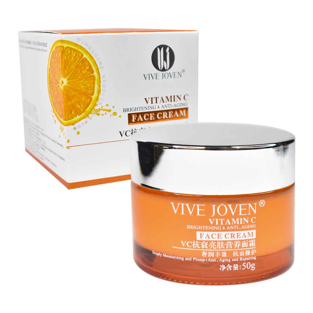 Crema facial nutritiva vitamina c antiedad vive joven