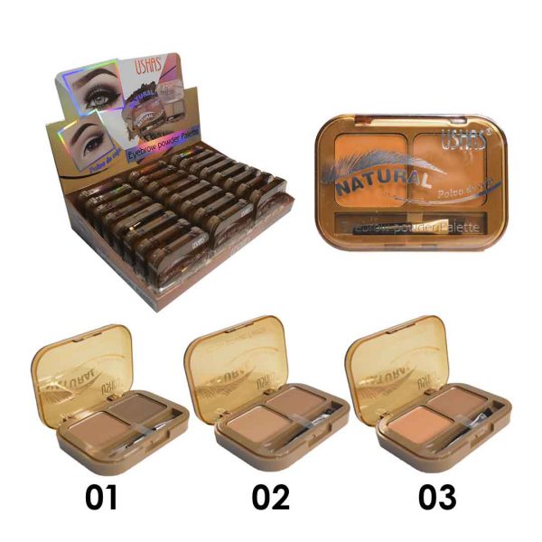 Mini paleta de sombra para cejas ushas