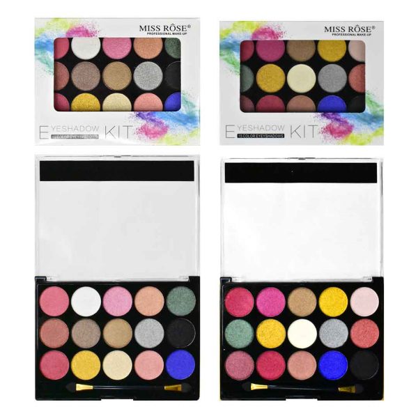 Sombras miss rose 15 colores caja blanca