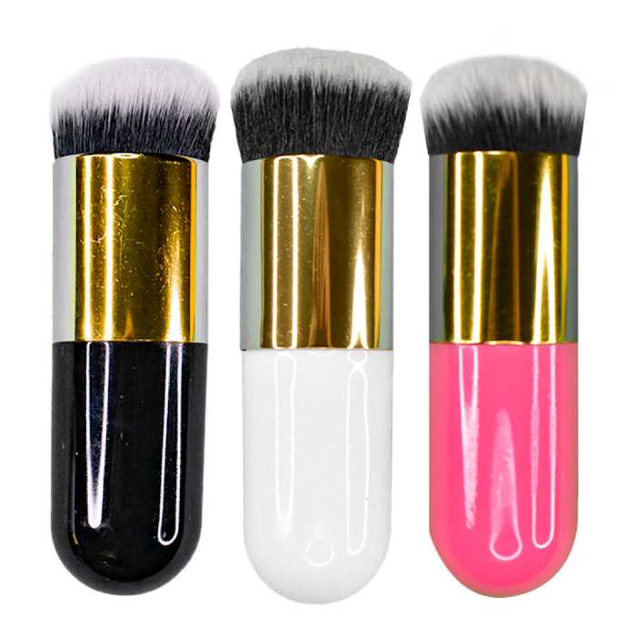 Unidad de brochas en cápsula con cerdas negro con blanco