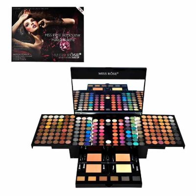 Caja de sombras Miss Rose rectangular mediana de 190 colores
