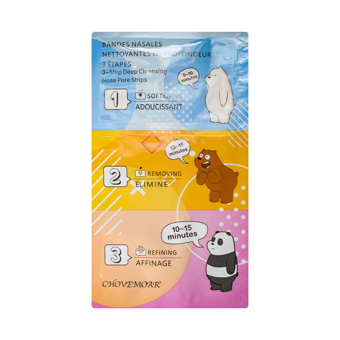 Mascarillas 3 pasos osos escandalosos