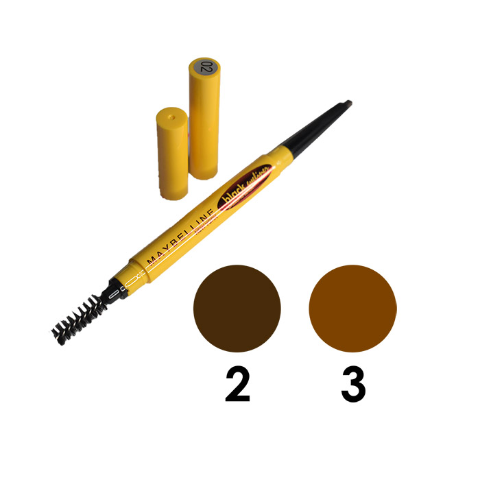 Delineador para cejas 2 en 1 maybelline empaque amarillo