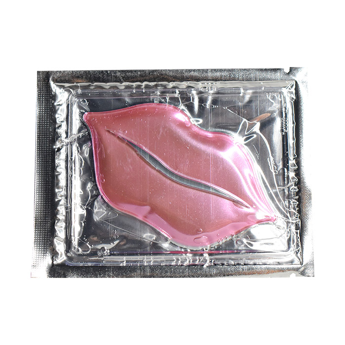 Parches de colageno para labios rosa empaque transparente