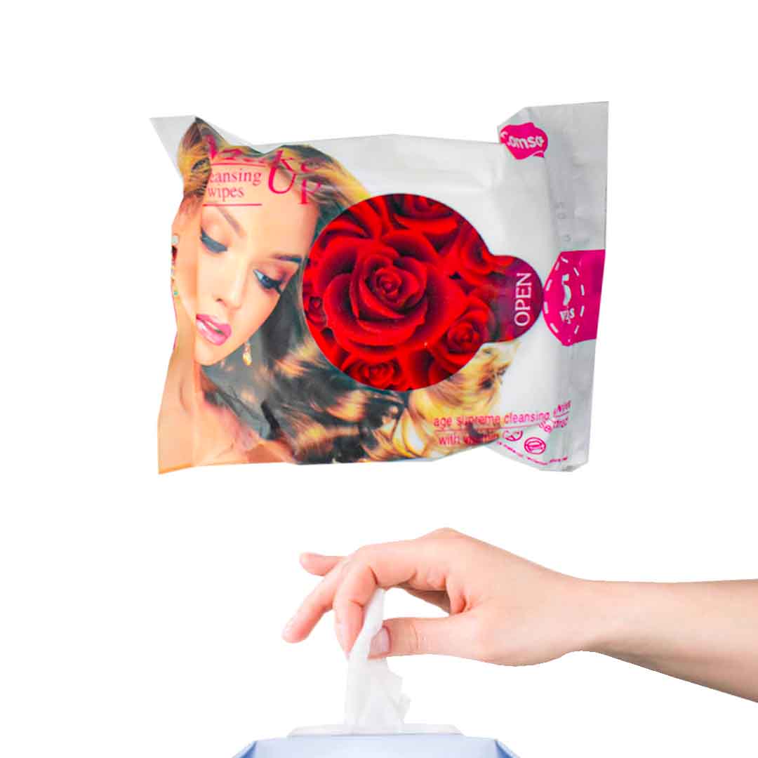 Toallas desmaquillantes cosmosoft rosas