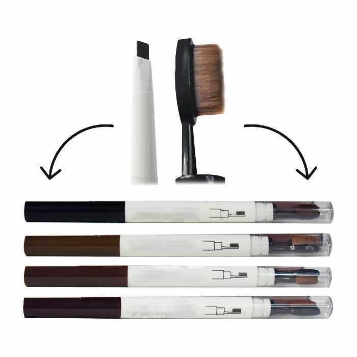 Delineadores de cejas dobles con peine huxiabeauty