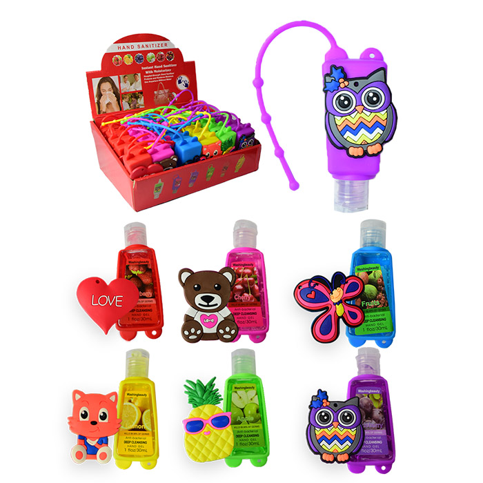 Gel antibacterial portable con diseños varios f