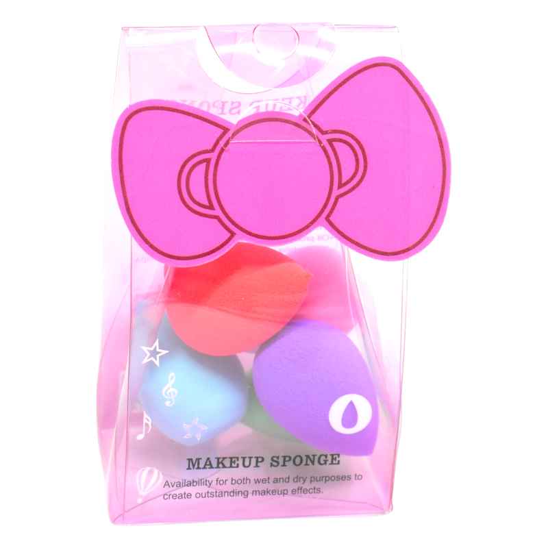 Kit de 5 esponjas presentacion de moño makeup sponge