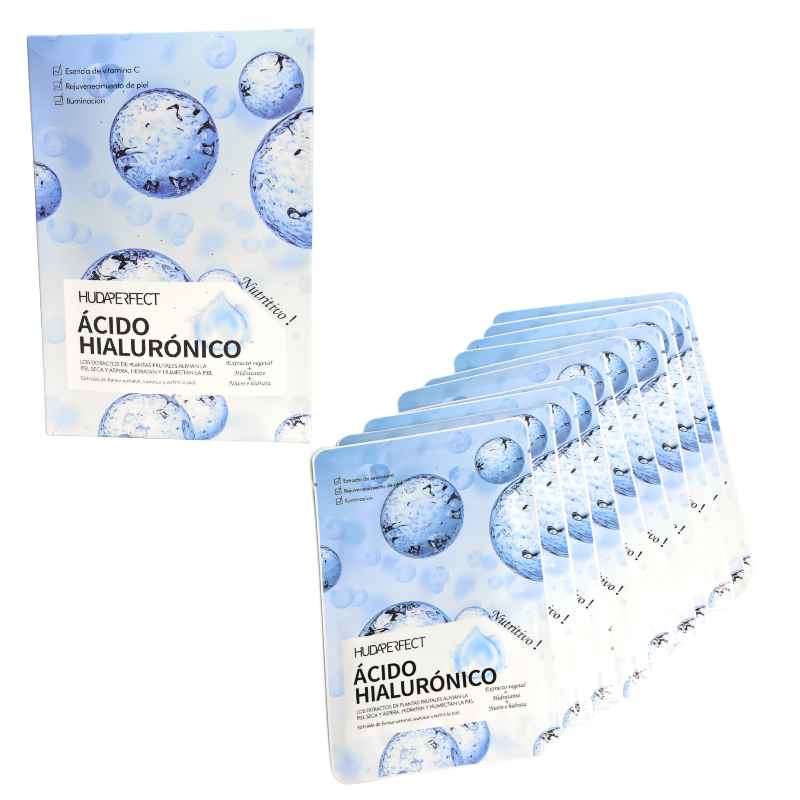 Caja de mascarillas hudaperfect de acido hialuronico