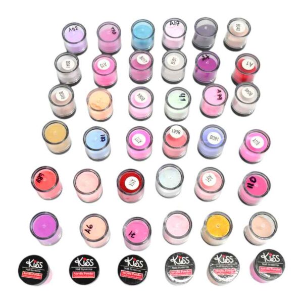 Acrílicos para uñas marca kiss acrylic powder surtido - Imagen 2