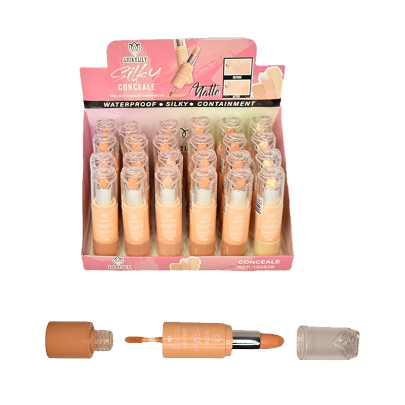 Corrector 2 en 1 Lucky Lily tapón diseño de rosa