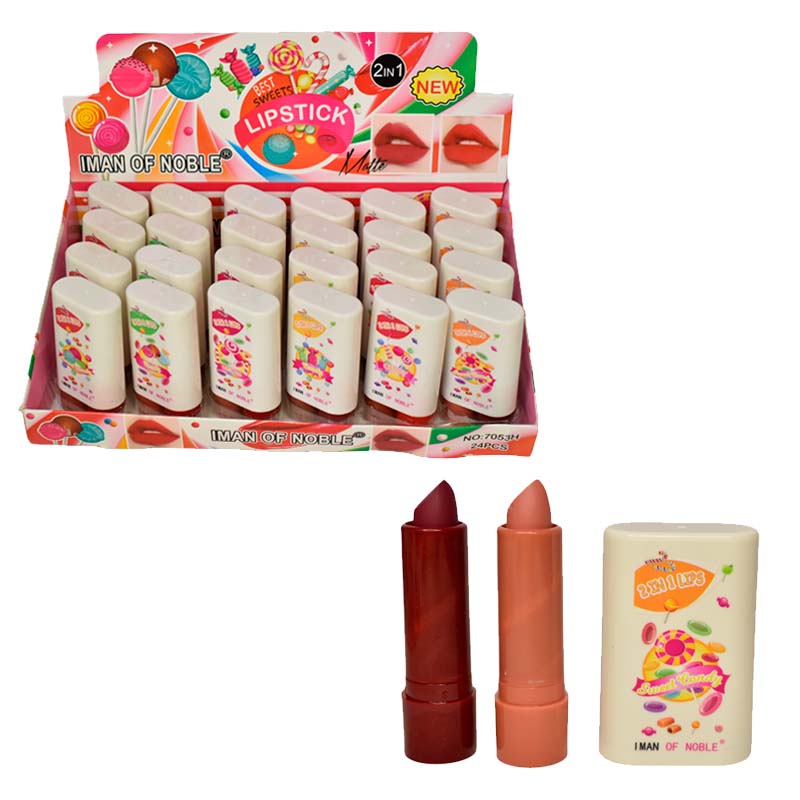 Labiales 2 en 1 Iman of Noble diseño de dulces