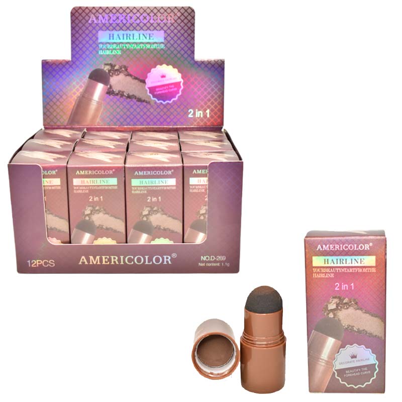 Sellador en polvo de vello facial y ceja Americolor