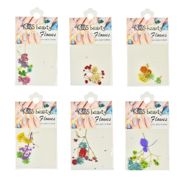 Decoración para uñas Naturaleza Muerta de Kiss Beauty Flowers letra plateada