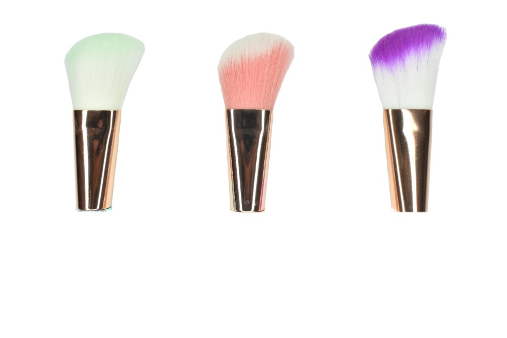 Brochas para contorno de rostro cola de sirena tornasol - Imagen 2