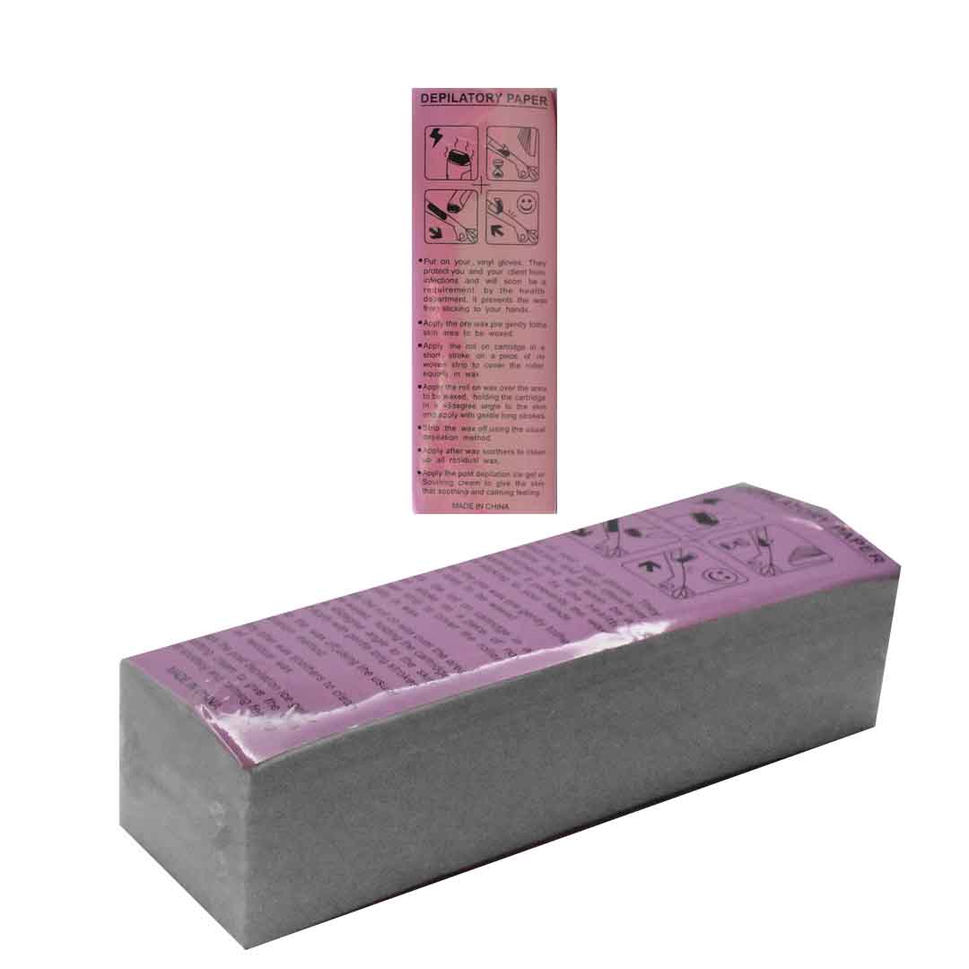 Papel para depilar presentación rosada