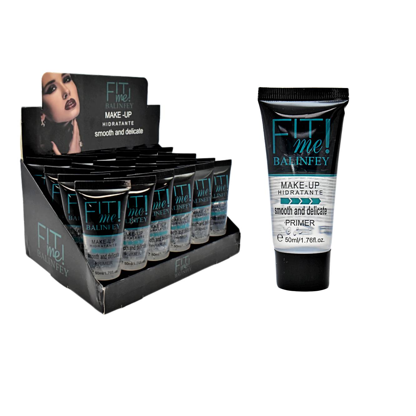 Primer hidratante para rostro FIT me! Balinfey 50ml caja negra