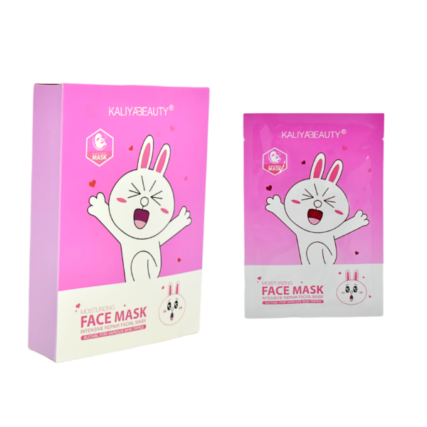 Mascarilla Facial con diseño de conejo animado Kaliya Beauty