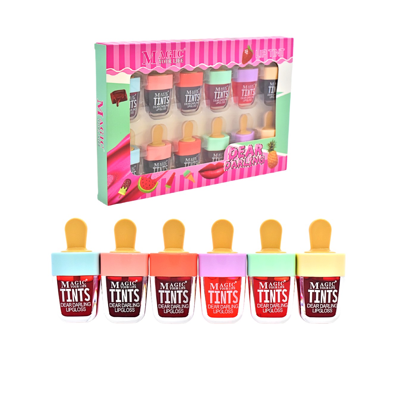 Tintas para labios Magic Your Life diseño paleta de helado