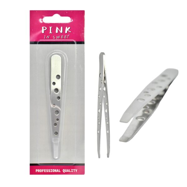 Pinza para ceja de acero inoxidable Pink In Sweet