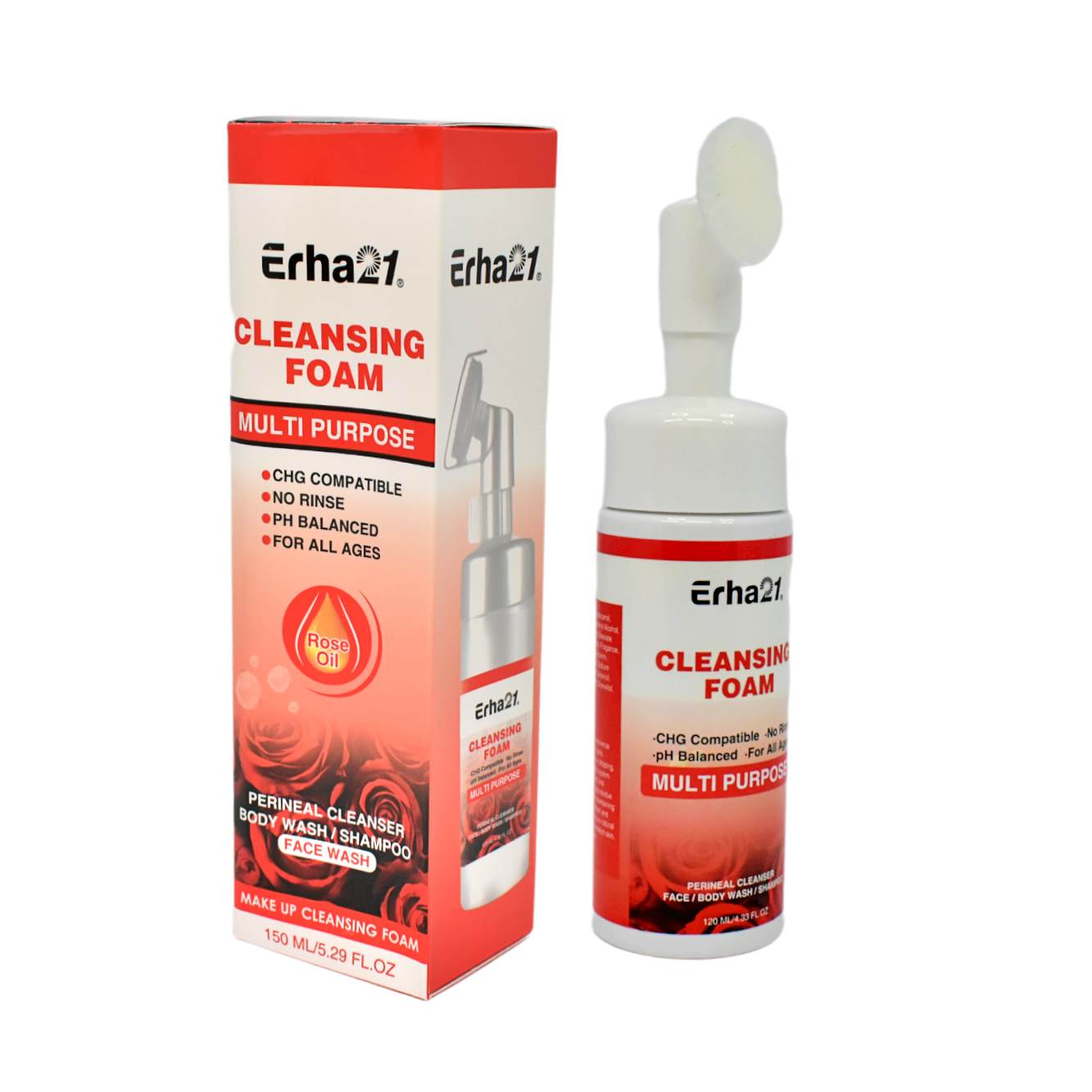 Espuma facial de rosas 150ML Erha 21