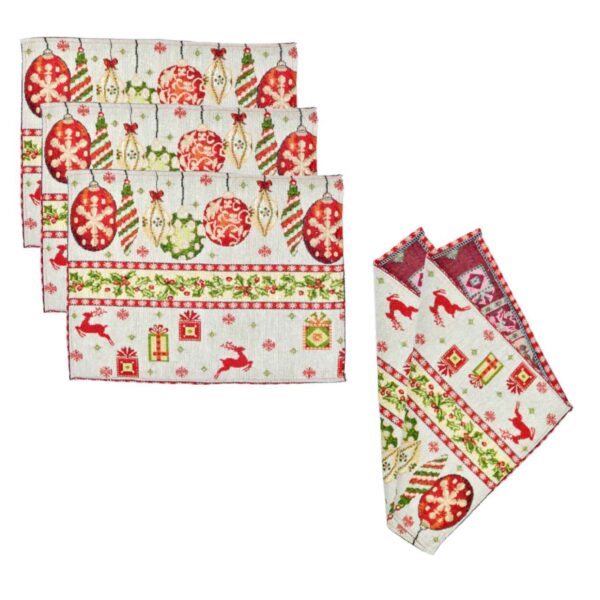 Individuales de mesa con diseño navideño 33CM*44CM