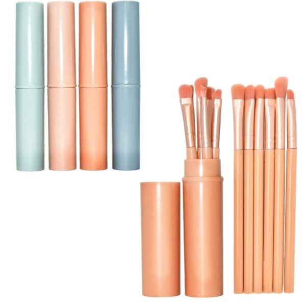 Kit de 6 brochas en tubo plástico