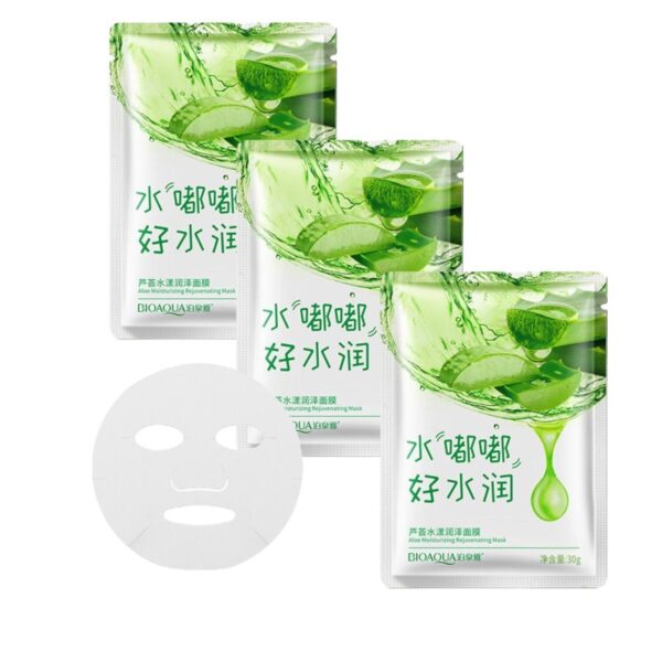 Mascarilla hidratante rejuvenecedora de aloe vera BIOAQUA 30G