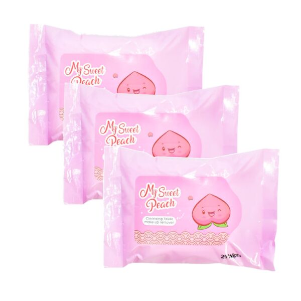 Toallitas desmaquillantes My sweet peach Presentación Rosa