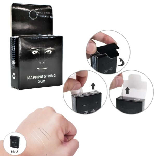Hilo Color Negro para mapping de cejas