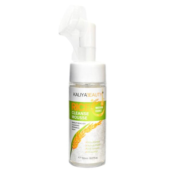 Espuma facial KaliaBeauty extracto de Arroz presentación blanca