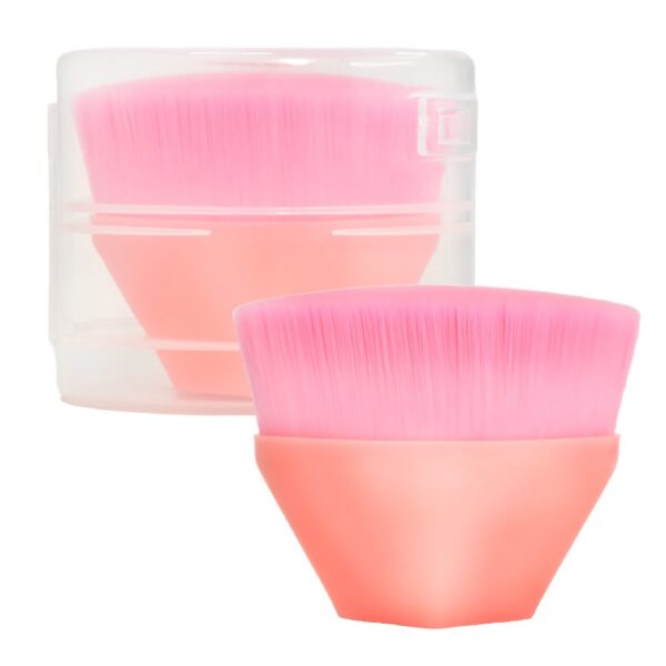 Brocha Kabuki Pequeña Para Base Liquida Color Rosada