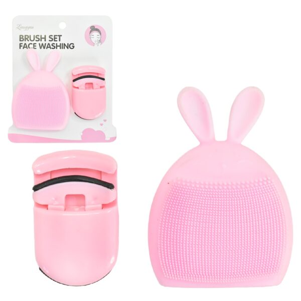 Set De Limpiador Facial De Silicona Y Curlash