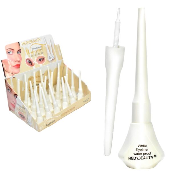 Delineador Blanco Hedybeauty Contra El Agua Tintero