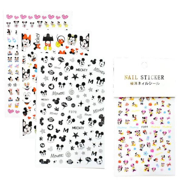Sticker Para Decoración De Uñas Nail Sticker Diseño De Mickey Mouse