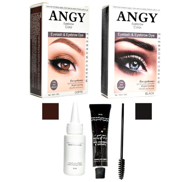 Tinte Para Cejas Y Pestañas Angy Caja Blanca Negro Y Cafe Surtidos