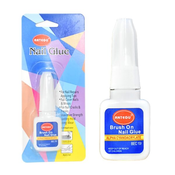 Pegamento Para Uñas Antegu Empaque Azul
