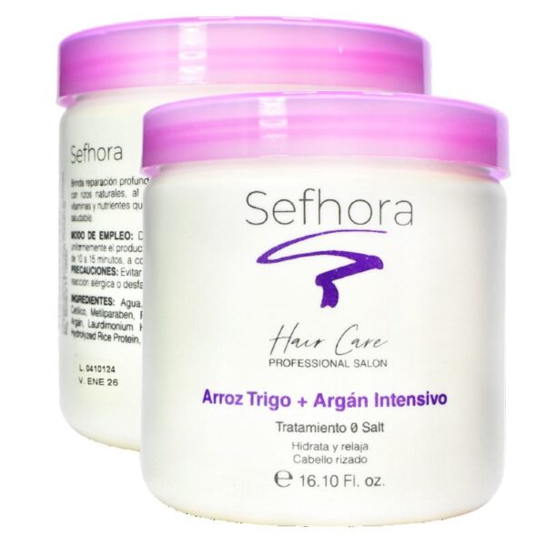 Tratamiento Intensivo Para Cabello Sefhora Arroz Mas Argán Tarro