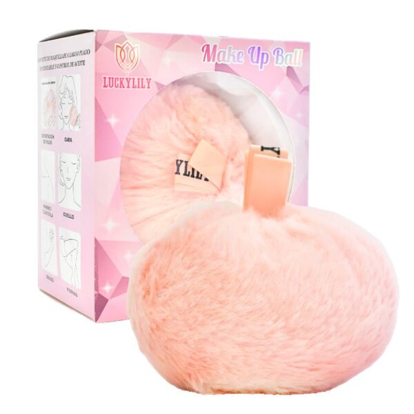 Bola De Maquillaje Con Polvo Glitter Efecto Espejo Luckylily Grande