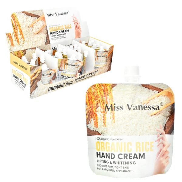Crema De Manos Miss Vanessa De Extracto De Arroz 30G