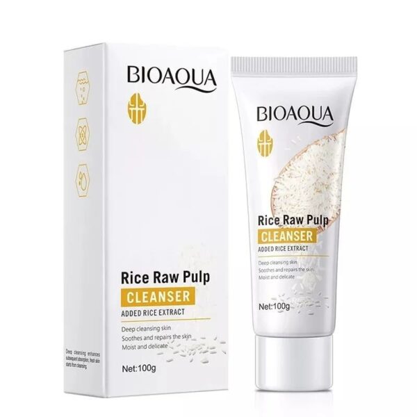 Limpiador Facial Con Extracto De Arroz En Gel 100G Bioaqua LOTE3