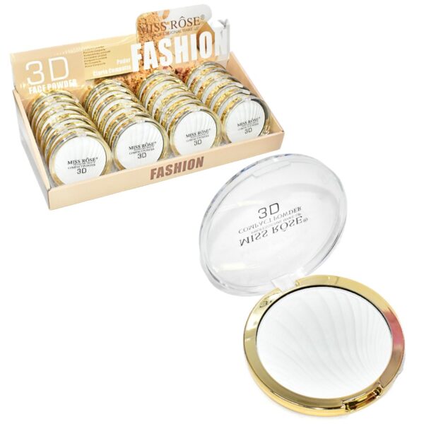 Polvo Compacto Para Rostro Miss Rose Blancos De 15,80 LOTE1 - Imagen 2