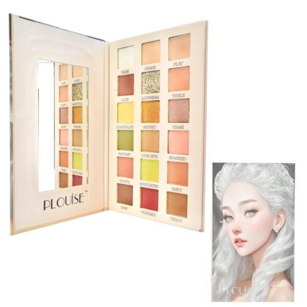 Sombra Plouise 18 Colores Con Portada De Chica Con Pelo Blanco