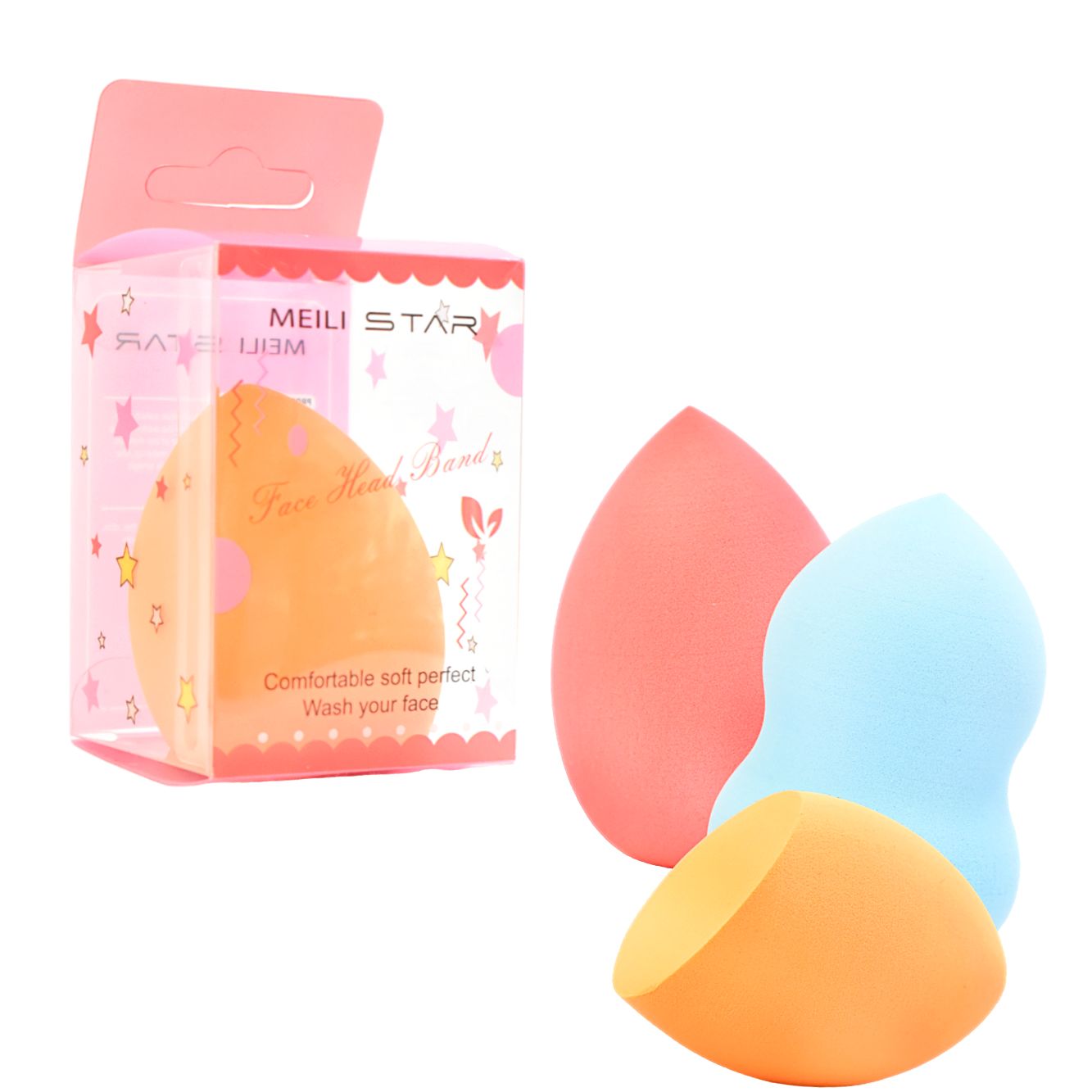 Esponja Aplicadora De Maquillaje Colores y Formas Surtidas - Imagen 2