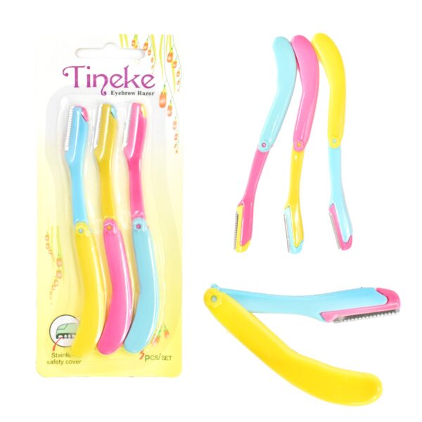 Set De Perfiladora Tineke Eyebrow Razor 3Pcs LT3